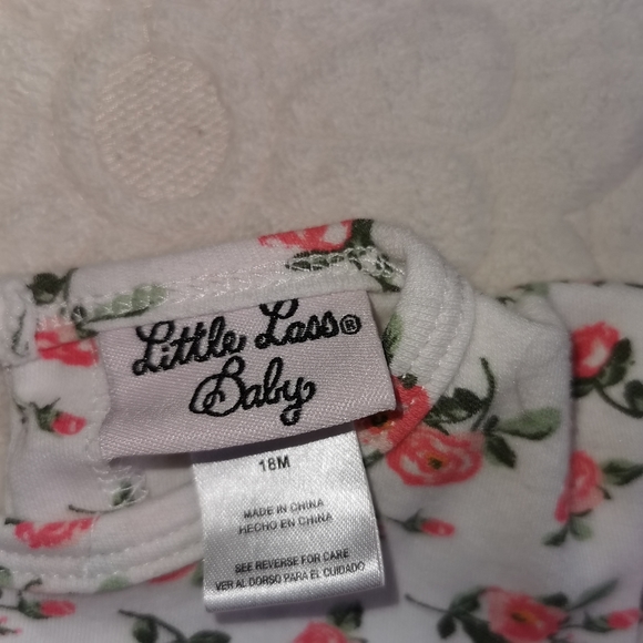 4/25 Little Lass baby matching set overall shorts with T-shirt - Picture 11 of 11